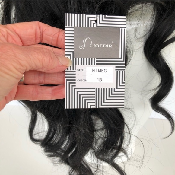 Long Wavey 24” Face Front wig in Black main image 5